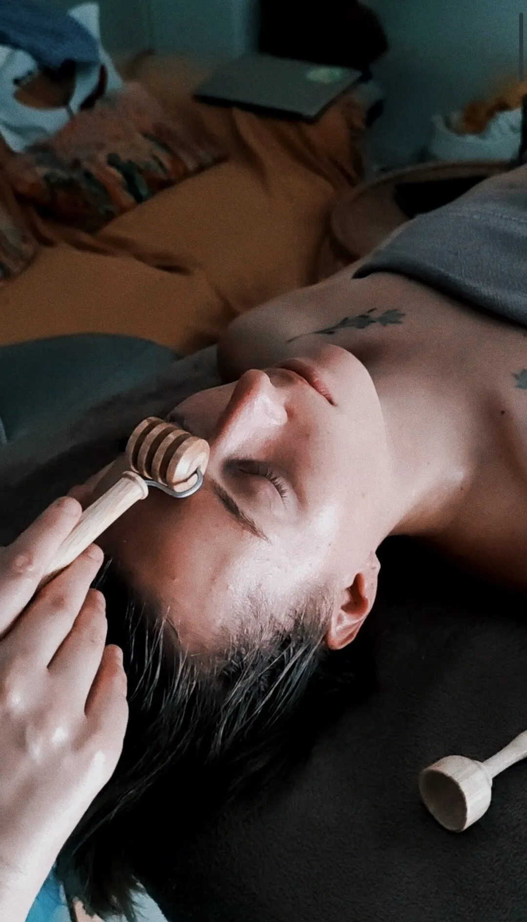 Massage madérotherapie visage