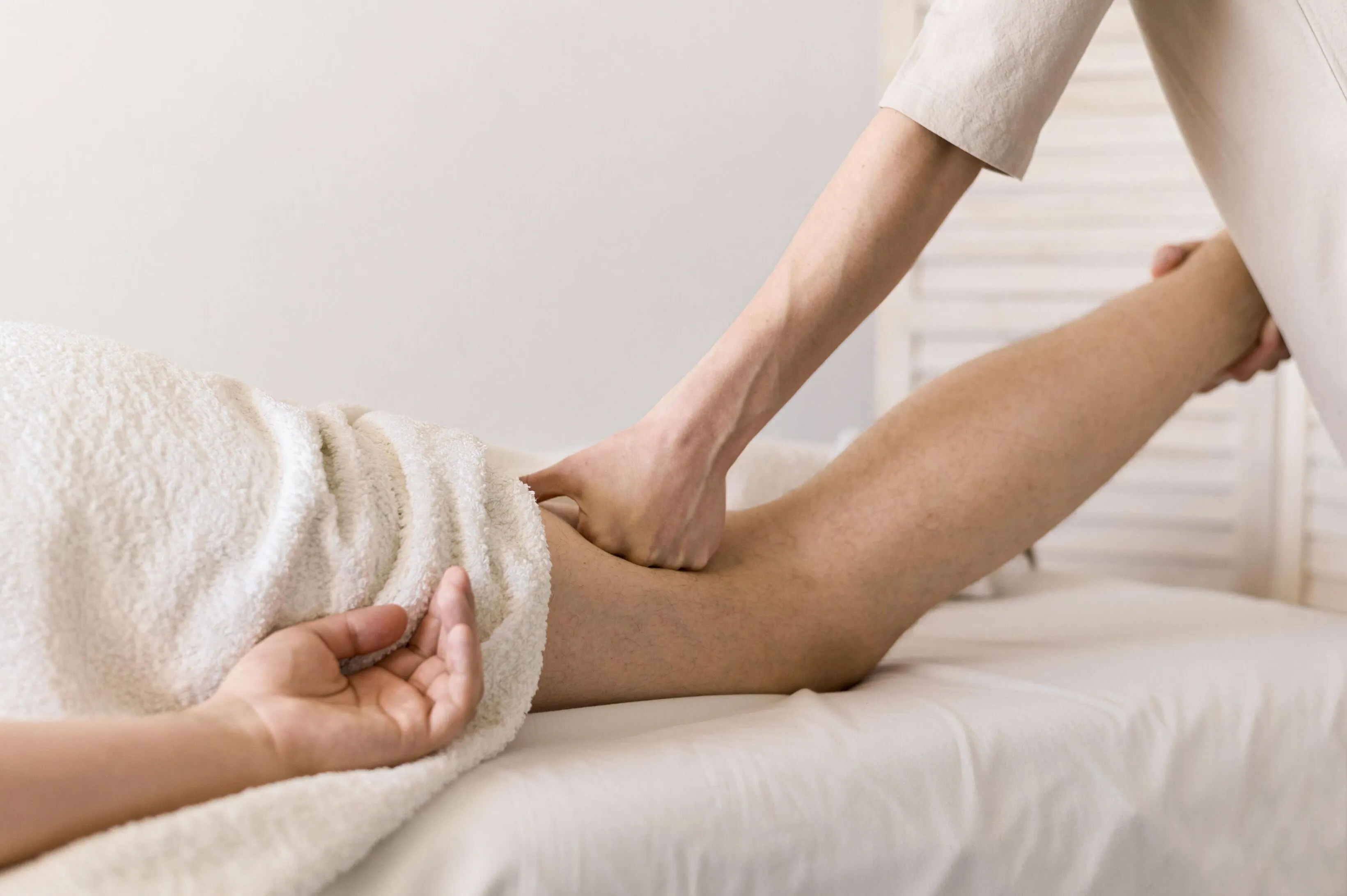 Massage jambes lourdes